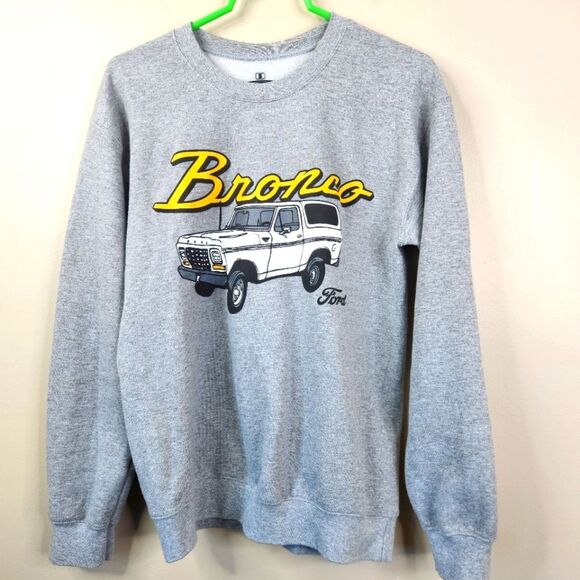 Ford Motor Company Ford Bronco Double Sided Long Sleeve Crew Neck Sweatshirt Sm - Picture 1 of 5